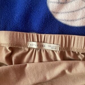 Tan strapless bodysuit